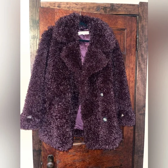 Free People Sophie Faux Fur Peacoat